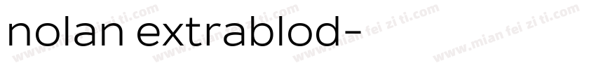 nolan extrablod字体转换